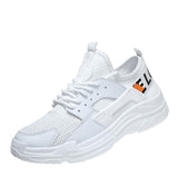 Maxbell White Lightweight Breathable Mesh Sneakers Casual Sports Shoes EUR 44 US 10 - Aladdin Shoppers