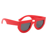 Women Polarized Sunglasses Retro Outdoor Glasses Red Frame Black GrayLens