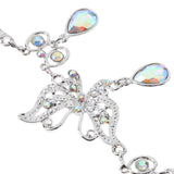 Crystal Rhinestone Waist Chain Belt for Dress Belly Chain Jewelry Butterfly