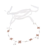 Maxbell Retro Bridal Hair Band Flower Pearls Wedding Party Goddess Headband Silver - Aladdin Shoppers