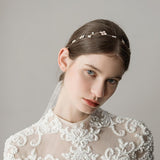 Maxbell Retro Bridal Hair Band Flower Pearls Wedding Party Goddess Headband Silver - Aladdin Shoppers
