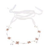 Maxbell Retro Bridal Hair Band Flower Pearls Wedding Party Goddess Headband Silver - Aladdin Shoppers
