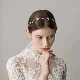 Maxbell Retro Bridal Hair Band Flower Pearls Wedding Party Goddess Headband Silver - Aladdin Shoppers
