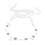 Maxbell Retro Bridal Hair Band Flower Pearls Wedding Party Goddess Headband Silver - Aladdin Shoppers