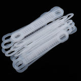 Maxbell 20Pcs Clear Non-Slip Silicone Clothes Hanger Grips Clothing Hanger Strips S - Aladdin Shoppers