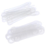 Maxbell 20Pcs Clear Non-Slip Silicone Clothes Hanger Grips Clothing Hanger Strips S - Aladdin Shoppers