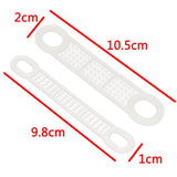 Maxbell 20Pcs Clear Non-Slip Silicone Clothes Hanger Grips Clothing Hanger Strips S - Aladdin Shoppers