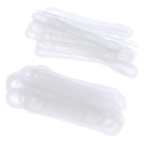 Maxbell 20Pcs Clear Non-Slip Silicone Clothes Hanger Grips Clothing Hanger Strips S - Aladdin Shoppers