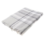 Contrast-colored Checked Scarf Air Conditioner Warm Shawl Fringed Wrap 13