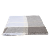 Womens Long Plaid Scarves Air Conditioning Shawl Wrap Imitation Cashmere Gray