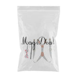 Maxbell Kid Boy Girl Necktie Adjustable Y-back Suspender Set Clip-on Strap Gray - Aladdin Shoppers