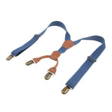 Maxbell Kid Boy Girl Necktie Adjustable Y-back Suspender Set Clip-on Strap Blue - Aladdin Shoppers