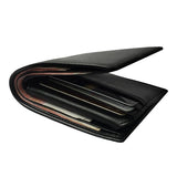 Maxbell Men's Leather RFID Blocking Wallet Slim Purse Credit Card Coins Holder Black