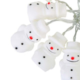 Maxbell BZ988 10LED Battery Power Snowman - shaped Fairy String Lights Warm White