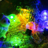 Maxbell Solar Power 10 LEDs Small Round Balls String Lights Fairy Light Festival Colorful