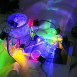 Maxbell Solar Power 10 LEDs Small Round Balls String Lights Fairy Light Festival Colorful