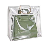 Transparent Dust Bag Clear Organizer Dustproof Handbag Holder Clear Size A