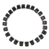 24 Pack Ladies Mini Hair Clips Plastic Hair Claws Clamps for Women Girls Black