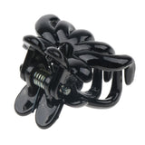 12x Women Mini Hair Claw Clips Plastic Hair Clamps Octopus Jaw Hairpin Black