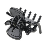 12 Resin Mini Hair Claws Grips Plastic Clip Clamps Pins Accessories Black