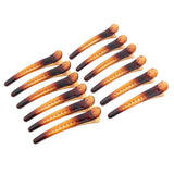 Maxbell 12Pieces Multi-Color Plastic Hair Clips Duck Teeth Bows Hair Accessories 02 - Aladdin Shoppers
