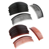 12 Pieces Women Practical Plastic Combs Hair Clips Clamps 24 Teeth Black