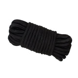 All-Purpose Soft Cotton Rope - 65 Feet Length, 1/4 Inch Diameter 20m Black