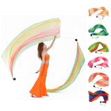 Belly Dance Silk Veil Poi Throw Balls Dance Accessories Multi-Color Props A