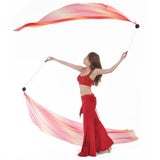 Belly Dance Silk Veil Poi Throw Balls Dance Accessories Multi-Color Props C