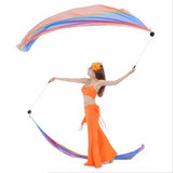 Maxbell Belly Dance Silk Veil Poi Throw Balls Dance Accessories Multi-Color Props E - Aladdin Shoppers