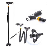 Maxbell LED Folding Walking Cane Lightweight Adjustable Walking Stick The Elderly - Aladdin Shoppers