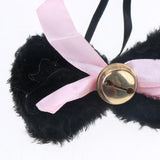 Maxbell Cat Cosplay Set Plush Gloves Kitten Ear Tail Collar Paws Party Costume Black - Aladdin Shoppers