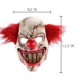 Maxbell Creepy Halloween Clown Mask Horrible Festival Props Full Face Scary Mask