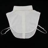 Women False Collar Fake Half Shirt Blouse Detachable Bib White pearl design