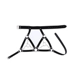 Maxbell Sexy Black Leather Cage Bra Body Harness Bralette Strap Costume Lingerie