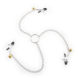 Maxbell Women Nipple Breast Clamps Metal Chain Clips Adults Flirt Silver with bells