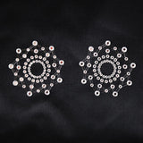 Maxbell Fun Sexy Crystal Rhinestone Nipple Pasties Breast Sticker Sex Products White