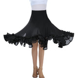 Max Flamenco Ballroom Waltz Dance Big Swing Skirt Tulle Modern Costume Black