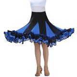 Max Flamenco Ballroom Waltz Dance Big Swing Skirt Tulle Modern Costume Royalblue