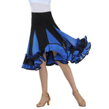 Max Flamenco Ballroom Waltz Dance Big Swing Skirt Tulle Modern Costume Royalblue