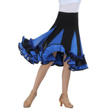 Max Flamenco Ballroom Waltz Dance Big Swing Skirt Tulle Modern Costume Royalblue