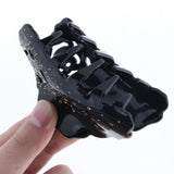 Max Women's Rhinestone Hair Claw Clamp Hair Grip Hair Styling Accessory Black