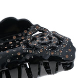 Max Women's Rhinestone Hair Claw Clamp Hair Grip Hair Styling Accessory Black