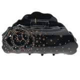 Max Women's Rhinestone Hair Claw Clamp Hair Grip Hair Styling Accessory Black