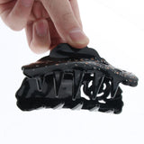 Max Women's Rhinestone Hair Claw Clamp Hair Grip Hair Styling Accessory Black