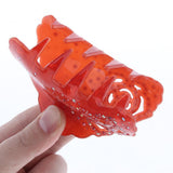 Max Women's Rhinestone Hair Claw Clamp Hair Grip Hair Styling Accessory Red