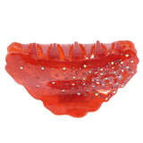 Max Women's Rhinestone Hair Claw Clamp Hair Grip Hair Styling Accessory Red