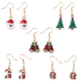 Women Santa Claus Lovely Christmas Jewelry Dangle Earring Women Gifts Santa Claus