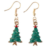 Women Santa Claus Lovely Christmas Jewelry Dangle Earring Women Gifts Tree