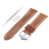 Max Watch Band Quick Release Cow Leather Wristwatch Strap 20mm 22mm Yellow 20mm